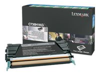 Lexmark - À rendement élevé - noir - original - cartouche de toner LRP - pour Lexmark CS736dn, CS748de 24B5807