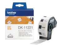 Brother DK-11221 - Noir sur blanc - 23 x 23 mm 1000 étiquette(s) étiquettes - pour Brother QL-1050, 1060, 1110, 500, 550, 560, 570, 580, 600, 650, 700, 710, 720, 820 DK11221