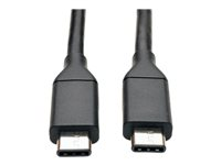Eaton Tripp Lite Series USB-C Cable (M/M) - USB 3.2, Gen 1 (5 Gbps), Thunderbolt 3 Compatible, 3 ft. (0.91 m) - Câble USB - 24 pin USB-C (M) pour 24 pin USB-C (M) - USB 3.1 - 91.4 cm - moulé - noir U420-003