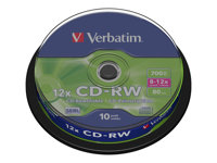 Verbatim DataLifePlus - 10 x CD-RW - 700 Mo 8x - 12x 43480