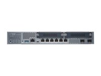 Juniper Networks SRX320 Services Gateway - Dispositif de sécurité - 8 ports - GigE, HDLC, Frame Relay, PPP, MLPPP, MLFR - flux d'air de l'avant vers l'arrière - bureau - Conformité TAA SRX320-SYS-JE