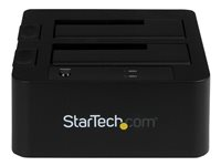 StarTech.com Dual-Bay USB 3.0 eSATA to SATA Hard Drive Docking Station, USB Hard Drive Dock, External 2.53.5 SATA IIIIII, SSDHDD Docking Station, Hot-Swap Hard Drive Bays - Top-Loading - Contrôleur de stockage - 2.5", 3.5" - SATA 6Gb/s - eSATA 6Gb/s, USB 3.0 - noir - pour P/N: SVA12M5NA SDOCK2U33EB