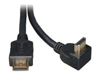 Tripp Lite 6ft High Speed HDMI Cable Digital Video with Audio Right Angle Connector 4K x 2K M/M 6' - Câble HDMI - HDMI (M) pour HDMI (M) - 1.8 m - double blindage - noir - connecteur à angle droit P568-006-RA