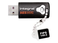 Integral Crypto Drive FIPS 140-2 - Clé USB - chiffré - 8 Go - USB 2.0 - FIPS 140-2 Level 2 INFD8GCRYPTO140-2