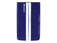 Verbatim GT SuperSpeed - Disque dur - 1 To - externe (portable) - 2.5" - USB 3.0 - blleu avec des bandes blanches 53083