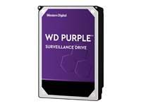 WD Purple Surveillance Hard Drive WD100PURZ - Disque dur - 10 To - interne - 3.5" - SATA 6Gb/s - 5400 tours/min - mémoire tampon : 256 Mo WD100PURZ
