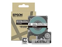 Epson LabelWorks LK-5TBJ - Noir sur fond transparent mat - rouleau (1,8 cm x 8 m) 1 cassette(s) boîte de suspension - cartouche de bande - pour LabelWorks LW-C410, LW-C610 C53S672066
