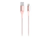Belkin MIXIT DuraTek Lightning to USB Cable - Câble Lightning - USB (M) pour Lightning (M) - 1.22 m - blindé - rose gold - pour Apple iPad/iPhone/iPod (Lightning) F8J207BT04-C00
