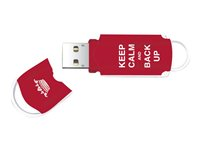 Integral Xpression Art Keep Calm and Back Up - Exclusive Edition clé USB - 8 Go - USB 2.0 - bleu INFD8GBXPRKCBUB