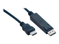 MCL Samar - Câble vidéo - DisplayPort / HDMI - HDMI (M) pour DisplayPort (M) - 2 m - noir MC392-2M
