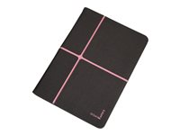 Urban Factory Collins Folio Universal 10" Dark Grey / Pink - Protection à rabat pour tablette - rose, gris anthracite - 10" FCC11UF