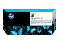 HP 81 - 13 ml - cyan clair - tête d'impression avec nettoyeur - pour DesignJet 5000, 5000ps, 5000ps uv, 5000uv, 5500, 5500 uv, 5500mfp, 5500ps, 5500ps uv C4954A
