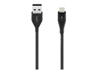 Belkin DuraTek Plus - Câble Lightning - USB mâle pour Lightning mâle - 1.22 m - noir F8J236BT04-BLK