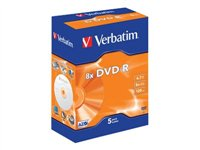 Verbatim Live It! - 5 x DVD-R - 4.7 Go 2x 43194