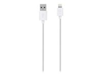 Belkin MIXIT Lightning to USB ChargeSync - Câble Lightning - Lightning (M) pour USB (M) - 3 m - blanc - pour Apple iPad/iPhone/iPod (Lightning) F8J023BT3M-WHT