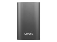ADATA A10050QC - Banque d'alimentation - 10500 mAh - Quick Charge 3.0 - 2 connecteurs de sortie (USB, USB-C) - titane AA10050QC-USBC-5V-CTI