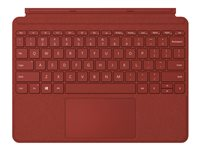 Microsoft Surface Go Type Cover - Clavier - avec trackpad, accéléromètre - rétroéclairé - Français - rouge coquelicot - commercial - pour Surface Go, Go 2 KCT-00064