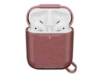 OtterBox Ispra Series - Étui pour écouteurs sans fil - polycarbonate, alliage de zinc, élastomère thermoplastique (TPE) - rose infinity - pour Apple AirPods (1ère génération, 2e génération) 77-65504