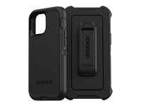 OtterBox Defender Series - Coque de protection pour téléphone portable - robuste - polycarbonate, caoutchouc synthétique, 50 % de plastique recyclé - noir - pour Apple iPhone 13 mini 77-84372