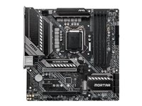 MSI MAG B460M MORTAR - Carte-mère - micro ATX - Socket LGA1200 - B460 Chipset - USB-C Gen1, USB 3.2 Gen 1 - 2.5 Gigabit LAN - carte graphique embarquée (unité centrale requise) - audio HD (8 canaux) MAG B460M MORTAR