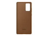 Samsung Leather Cover EF-VN980 - Coque de protection pour téléphone portable - cuir - brun - pour Galaxy Note20, Note20 5G EF-VN980LAEGEU