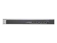 NETGEAR Plus XS708Ev2 - Commutateur - Géré - 8 x 10 Gigabit Ethernet + 1 x combo SFP+ - de bureau, Montable sur rack - AC 100/230 V XS708E-200NES