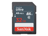 SanDisk Ultra - Carte mémoire flash - 32 Go - Class 10 - SDHC UHS-I SDSDUNB-032G-GN3IN