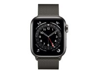 Apple Watch Series 6 (GPS + Cellular) - 40 mm - acier inoxydable graphite - montre intelligente avec boucle milanaise - maille en acier inox - graphite - taille du poignet : 130-180 mm - 32 Go - Wi-Fi, Bluetooth - 4G - 39.7 g M06Y3NF/A