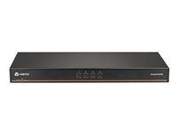 Avocent AutoView AV104 - Commutateur KVM - 4 x KVM port(s) - 1 utilisateur local - de bureau, Montable sur rack - CA 100 - 240 V - avec 4 x câbles 26 broches vers VGA AV104BND4-400