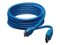 Tripp Lite Câble USB 3.0 SuperSpeed pour périphériques (A vers Micro-B M/M) 1,83 m - Câble USB - USB type A (M) pour Micro-USB Type B (M) - USB 3.0 - 1.8 m - bleu U326-006