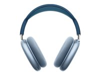 Apple AirPods Max - Écouteurs avec micro - circum-aural - Bluetooth - sans fil - Suppresseur de bruit actif - bleu ciel MGYL3ZM/A