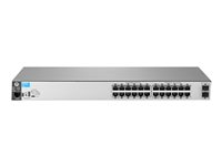 HPE Aruba 2530-24G-2SFP+ - Commutateur - Géré - 24 x 10/100/1000 + 2 x 10 Gigabit SFP+ - Ordinateur de bureau, Montable sur rack, fixation murale J9856A