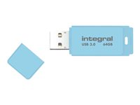 Integral Pastel - Clé USB - 64 Go - USB 3.0 - Ciel bleu INFD64GBPASBLS3.0