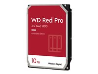 WD Red Pro NAS Hard Drive WD101KFBX - Disque dur - 10 To - interne - 3.5" - SATA 6Gb/s - 7200 tours/min - mémoire tampon : 256 Mo WD101KFBX