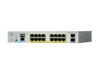 Cisco Catalyst 2960L-16PS-LL - Commutateur - Géré - 16 x 10/100/1000 + 2 x Gigabit SFP (liaison montante) - de bureau, Montable sur rack - PoE+ (120 W) WS-C2960L-16PS-LL