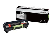 Lexmark 600XA - À rendement extrêmement élevé - noir - original - cartouche de toner LCCP - pour Lexmark MX510, MX511, MX522, MX610, MX611, MX622 60F0XA0