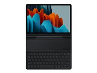 Samsung EF-DT630 - Clavier et étui (couverture de livre) - POGO pin - noir clavier, noir étui - pour Galaxy Tab S7 EF-DT630BBEGFR