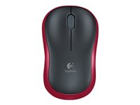 Logitech M185 - Souris - optique - sans fil - 2.4 GHz - récepteur sans fil USB - rouge 910-002240