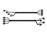 Intel - Câble SATA / SAS - 4i MiniLink SAS (SFF-8611) (M) droit pour 4i MiniLink SAS (SFF-8611) (M) angle droit - 87.5 cm (pack de 2) A2U8PSWCXCXK2