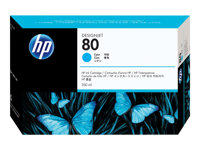 HP 80 - 350 ml - cyan - original - DesignJet - cartouche d'encre - pour DesignJet 1050c, 1050c plus, 1055cm, 1055cm plus C4846A