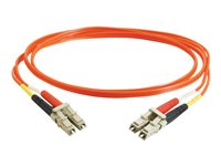 C2G Low-Smoke Zero-Halogen - Cordon de raccordement - LC multi-mode (M) pour LC multi-mode (M) - 5 m - fibre optique - 50 / 125 microns - orange 85338