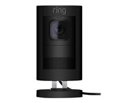 Ring Stick Up Cam Wired - Caméra de surveillance réseau - extérieur, intérieur - résistant aux intempéries - couleur (Jour et nuit) - 1080p - audio - sans fil - Wi-Fi - LAN 10/100 8SS1E8-BEU0