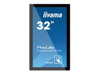 iiyama ProLite TF3238MSC-B1AG - Classe 32" (31.5" visualisable) écran LED - signalisation numérique - avec écran tactile 1920 x 1080 - système de rétroéclairage en bordure par DEL Edge-Lit - noir TF3238MSC-B1AG
