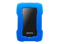 ADATA HD330 - Disque dur - 4 To - externe (portable) - USB 3.1 - AES 256 bits - bleu AHD330-4TU31-CBL