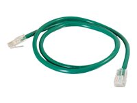 C2G Câble de raccordement réseau Cat5e non amorcé non blindé (UTP) - Cordon de raccordement - RJ-45 (M) pour RJ-45 (M) - 2 m - UTP - CAT 5e - bloqué, uniboot - vert 83063