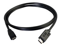 C2G 4m USB 2.0 USB Type C to USB Micro B Cable M/M - USB C Cable Black - Câble USB - Micro-USB de type B (M) pour 24 pin USB-C (M) - USB 2.0 - 4 m - noir 88853