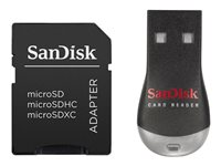 Sandisk MobileMate Duo - Lecteur de carte (microSD, MS Micro, microSDHC) - USB 2.0 SDDRK-121-B35