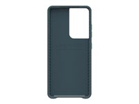 LifeProof WAKE - Coque de protection pour téléphone portable - 85 % de plastique recyclé provenant de l'océan - neptune (bleu/vert) - modèle d'onde douce - pour Samsung Galaxy S21 Ultra 5G 77-81263