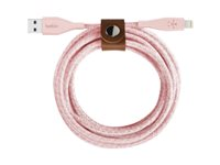 Belkin DuraTek Plus - Câble Lightning - USB mâle pour Lightning mâle - 1.22 m - rose F8J236BT04-PNK