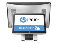 HP L7010t Retail Touch Monitor - Écran LED avec commutateur KVM - 10.1" (10.1" visualisable) - écran tactile - 1280 x 800 @ 60 Hz - TN - 220 cd/m² - 800:1 - 30 ms - DisplayPort - noir HP, astéroïde - pour HP t640; RP9 G1 Retail System 9118 T6N30AA